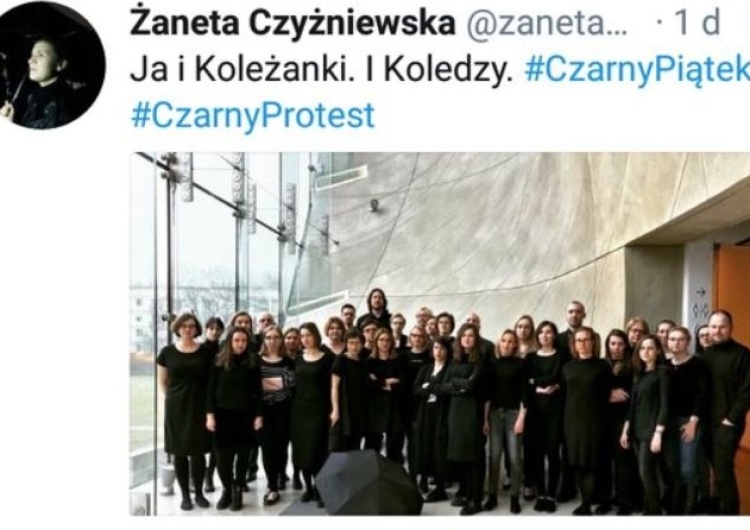  Pracownicy Muzeum Historii Żydów Polskich POLIN poparli Czarny Piątek. Internauci komentują