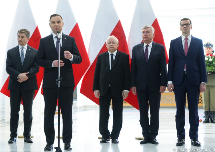  Prezydent, premier, prezes, marszałkowie - najważniejsi ludzie w państwie spotkali się w Sejmie