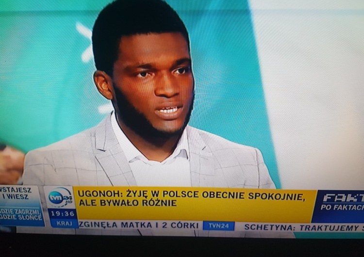 Czarnoskóry sportowiec zaproszony do TVN24 zaskoczył swoją wypowiedzią