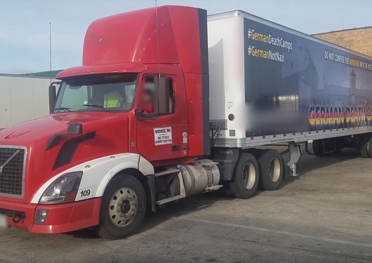  [video] Arkadiusz Cimoch o ciężarówce #GermanDeathCamps w USA