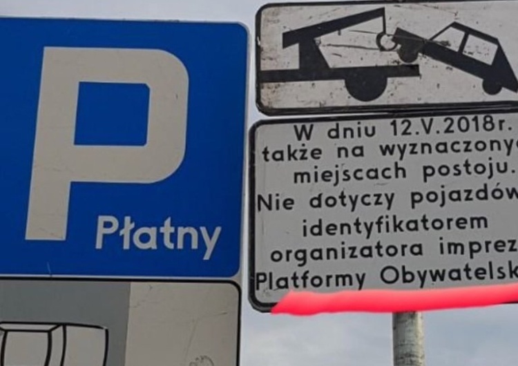  Platforma Obywatelska zawłaszcza sobie parkingi w Warszawie?