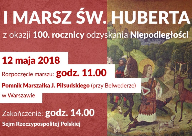  Organizatorzy Marszu św. Huberta: Ocena naszej manifestacji jako antyrządowej to nadużycie