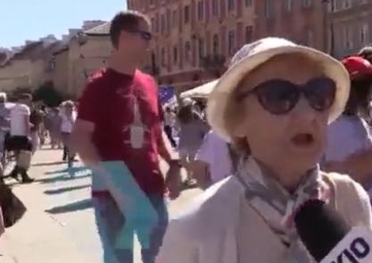  [video] Starsza kobieta na "Marszu Wolności": Powiesiłabym Szydło, Dudę i Kaczora