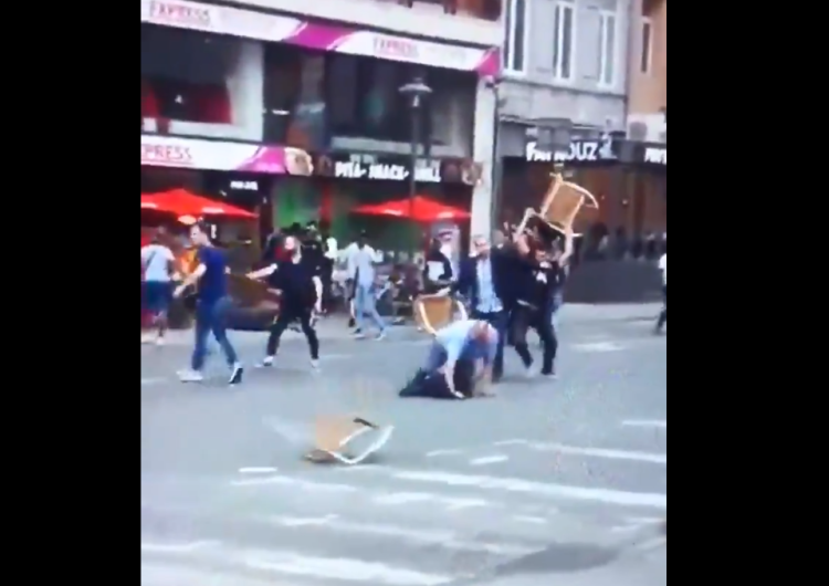  Uwaga brutalne - mężczyźni pobici przez Muzułmanów za picie alkoholu w... Antwerpii