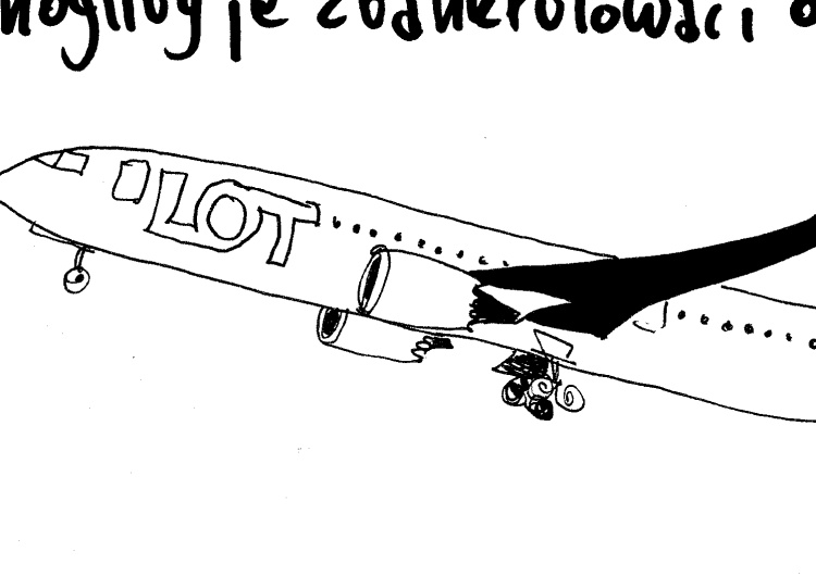  [Kliknij aby zobaczyć całość] Nowy rysunek Krysztopy: "Platforma nie chce lotniska"
