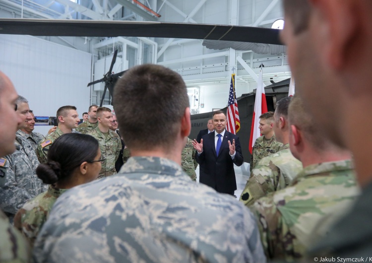 Prezydent Duda w Ilinois rozmawiał o współpracy Terytorialsów z Gwardią Narodową