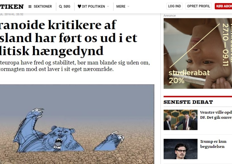 W nadziei, że ta da mu spokój Thorkild Kjærgaard chce oddać Polskę Rosji