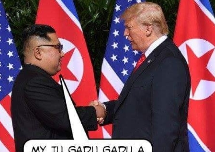  Donald Trump i Kim Dzong Un rozmawiali o Polsce? Mem nie pozostawia złudzeń...