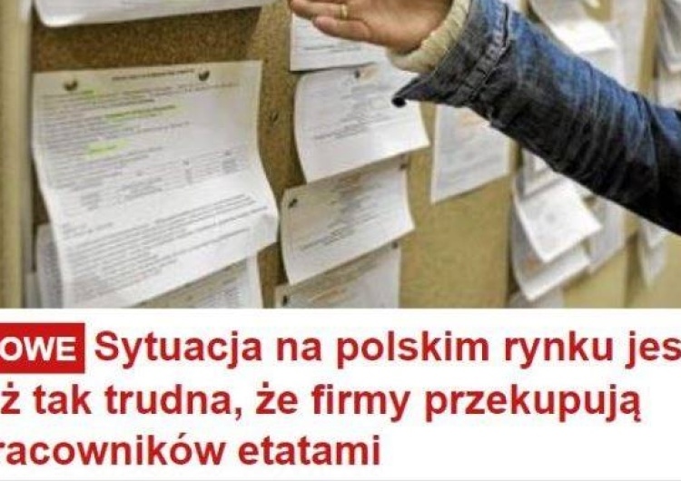 Konrad Wernicki: Gazeta.pl alarmuje - pracodawcy przekupują ludzi etatami... Serio?