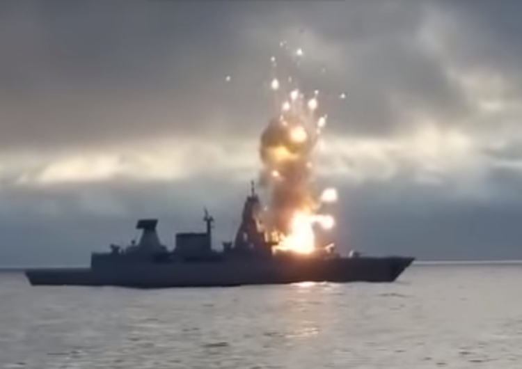  [Wideo] To było groźne! Wybuch na niemieckiej fregacie