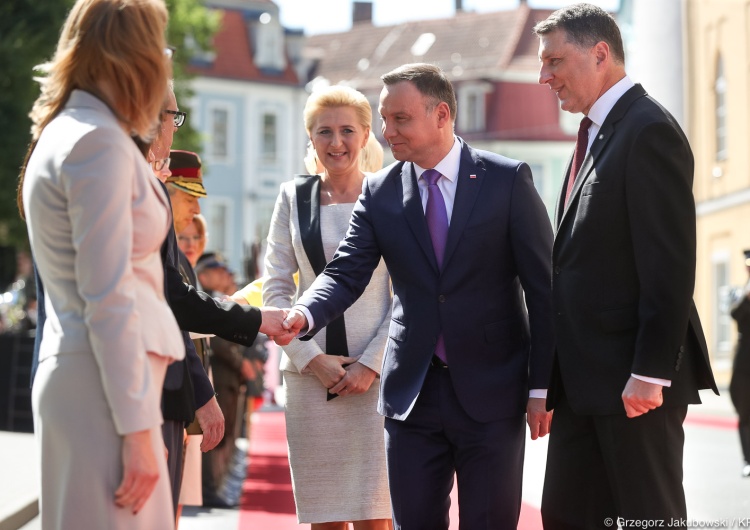 Para Prezydencka z wizytą na Łotwie