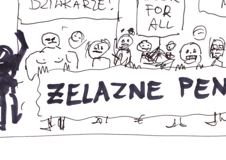  [Kliknij aby zobaczyć całość] Nowy rysunek Andrzeja Fajdy: W kontrze do idiotycznego "Strajku kobiet"...