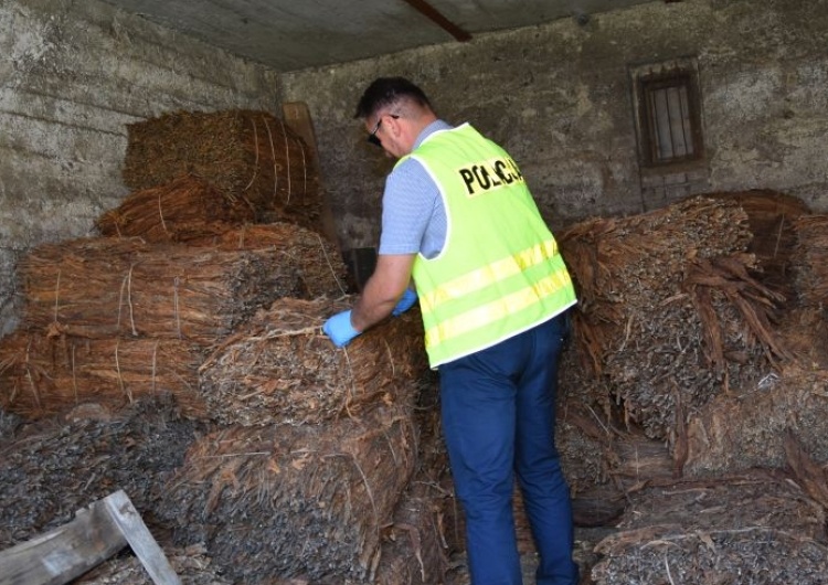  Policja zabezpieczyła dwie tony tytoniu bez akcyzy. Straty - ponad 2 miliony złotych