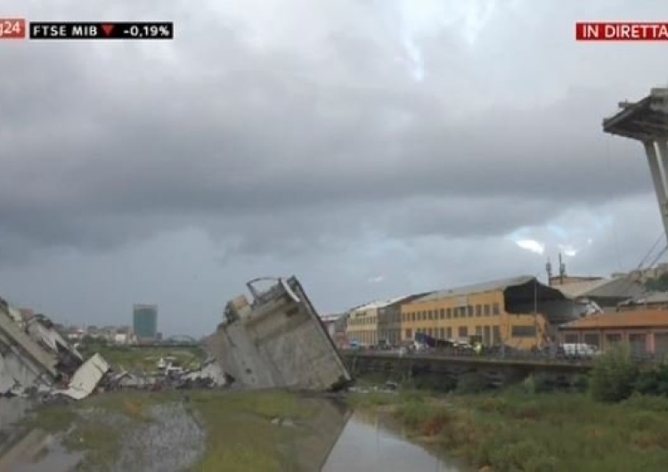  Tragedia we Włoszech. Zawalił się wiadukt autostrady. Są zabici