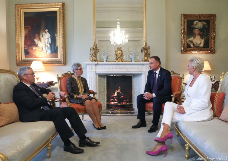 Rozpoczęcie wizyty prezydenta Dudy w Australii. Spotkanie z gubernator stanu Wiktoria