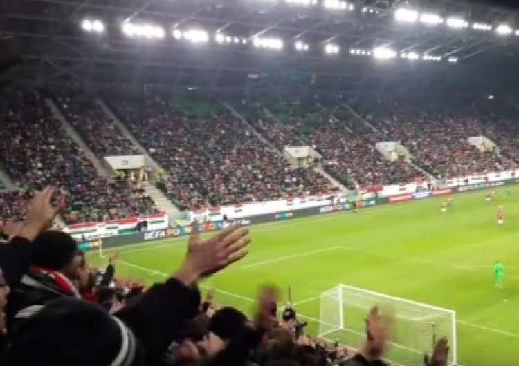  Niesamowite zachowanie węgierskich kibiców na stadionie w Budapeszcie. Skandowali:  „Polska, Polska!”