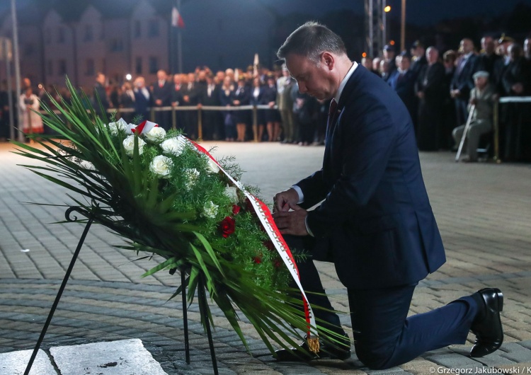  [video] Prezydent w Tczewie: Zaklinam nas wszystkich, by nigdy więcej zagrożenie nie spłynęło na naszą RP