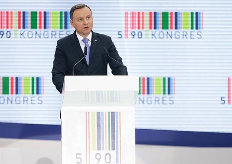 Prezydent Andrzej Duda na „Kongresie 590”: Chcemy promować polską przedsiębiorczość