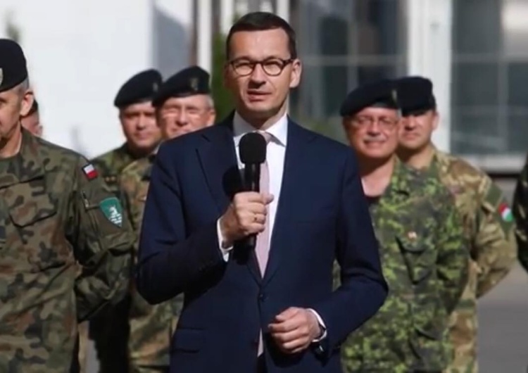  [video] Premier Morawiecki w Szczecinie: "Trzeba się gotować do wojny, jeżeli chce się..."