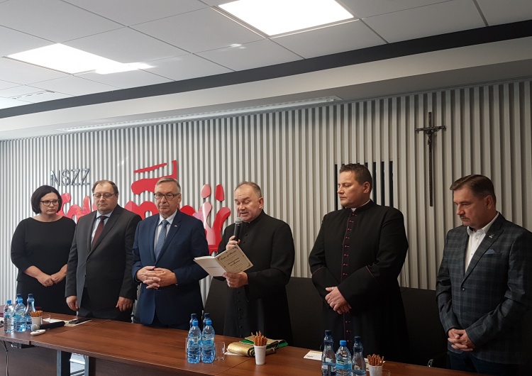  Poświęcono nową siedzibę Komisji Krajowej NSZZ "S" w Warszawie