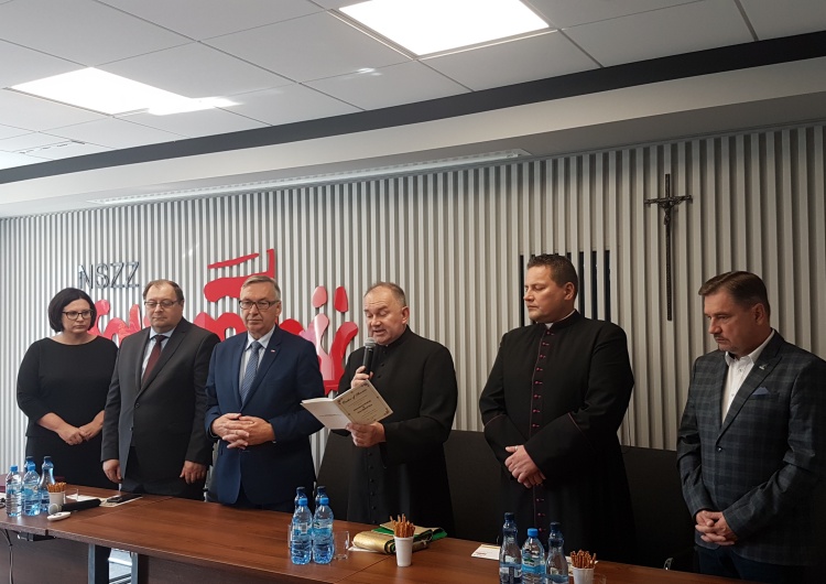 Poświęcono nową siedzibę Komisji Krajowej NSZZ "S" w Warszawie