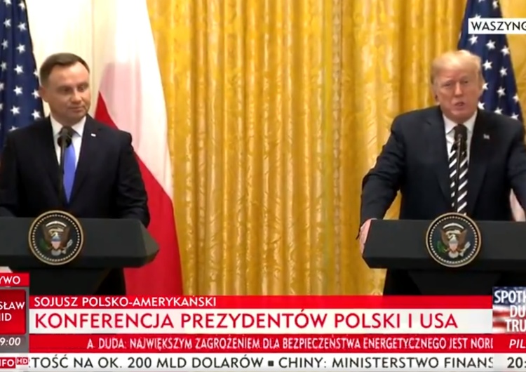  [video] Prezydent Trump po spotkaniu z Prezydentem Dudą: Nasz sojusz nigdy nie był tak mocny