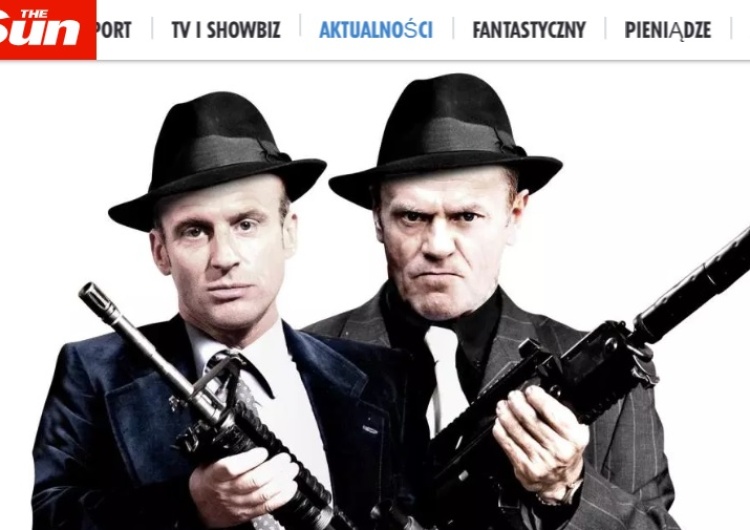 Tusk jako gangster w The Sun. "Nie możemy się doczekać kiedy uwolnimy się od gangsterów"