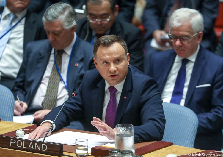Prezydent Andrzej Duda na posiedzeniu Rady Bezpieczeństwa ONZ