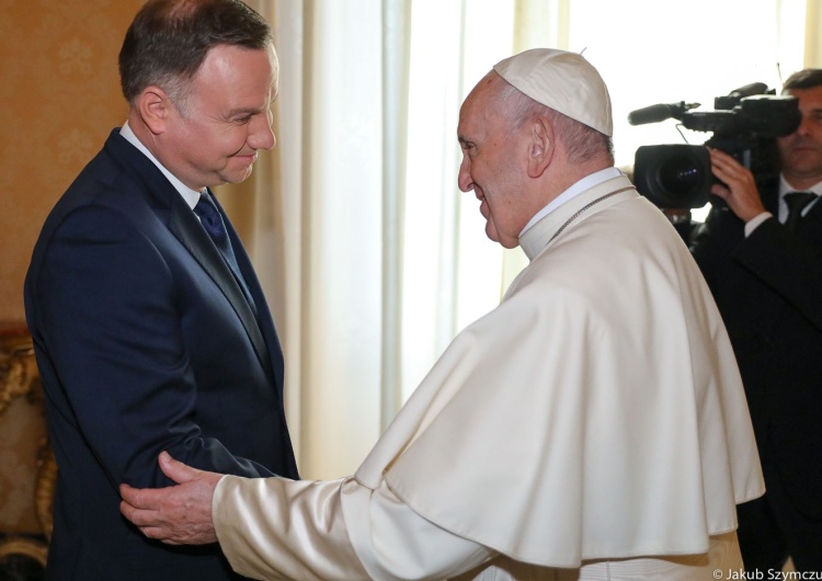 Prezydent Andrzej Duda z wizytą u Papieża Franciszka
