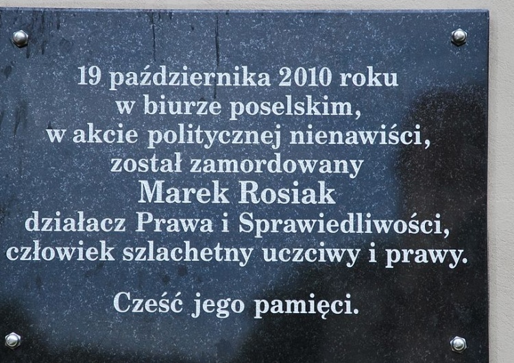  Polityczna nienawiść pchnęła do mordu. 8 lat temu zginął Marek Rosiak