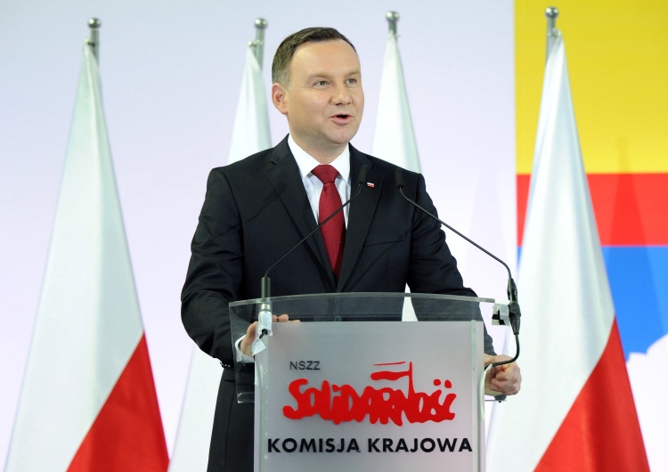  Andrzej Duda na XXVIII Krajowym Zjeździe Delegatów: "Zobowiązania wobec Solidarności będą realizowane"