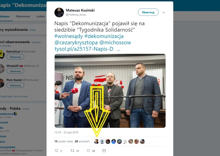 Kto by pomyślał? Leszkowi Balcerowiczowi spodobał się nasz baner #DEKOMUNIZACJA