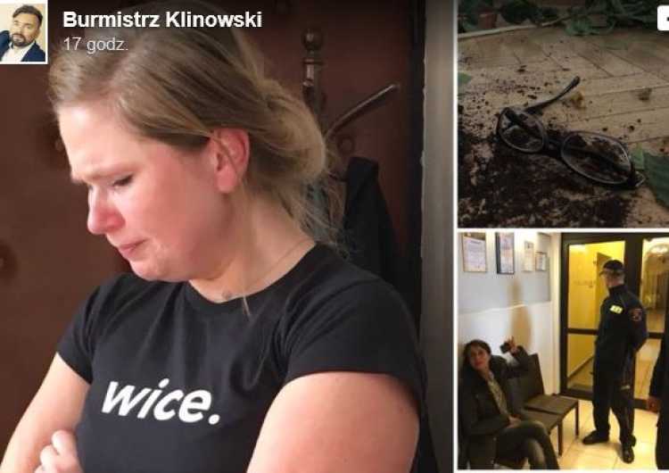 Wiceburmistrz Wadowic pobita we własnym gabinecie
