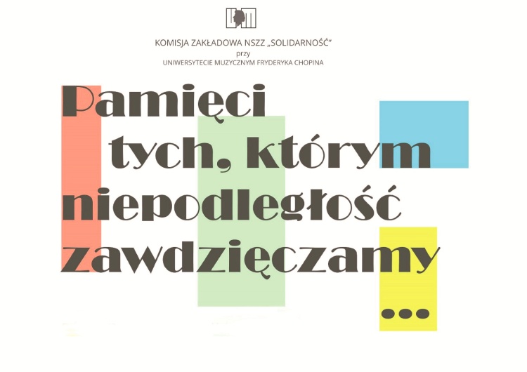 Koncert Solidarności z okazji 100-lecia odzyskania Niepodległości!