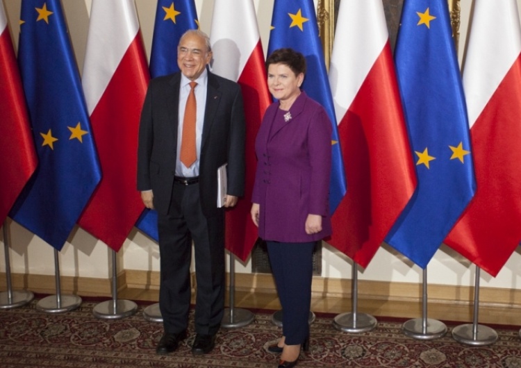 Spotkanie premier Beaty Szydło z Sekretarzem Generalnym OECD