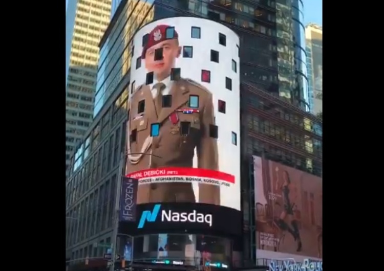  [video] Zuzanna Falzmann: Właśnie na Times Square wyświetlany jest spot z polskimi weteranami