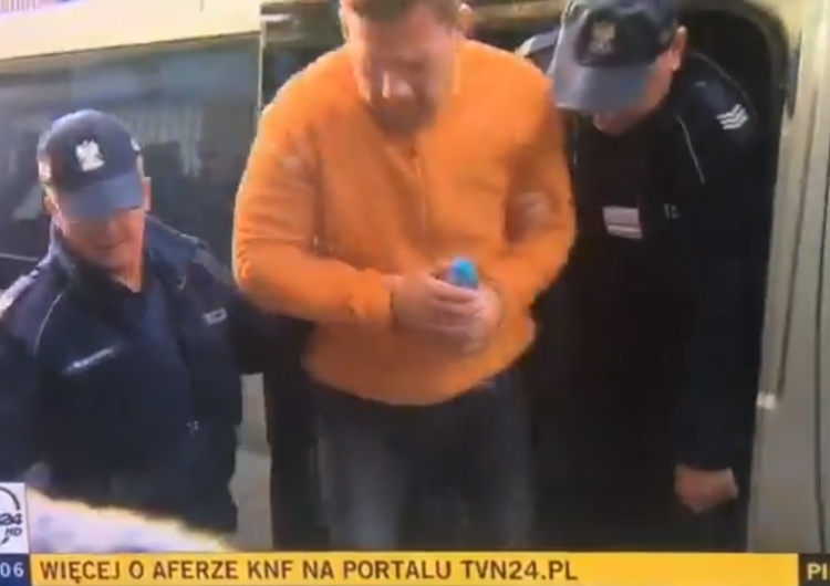  [video] TVN24 relacjonuje aresztowanie byłego szefa KNF ilustrując to nagraniem aresztowania kogo innego?