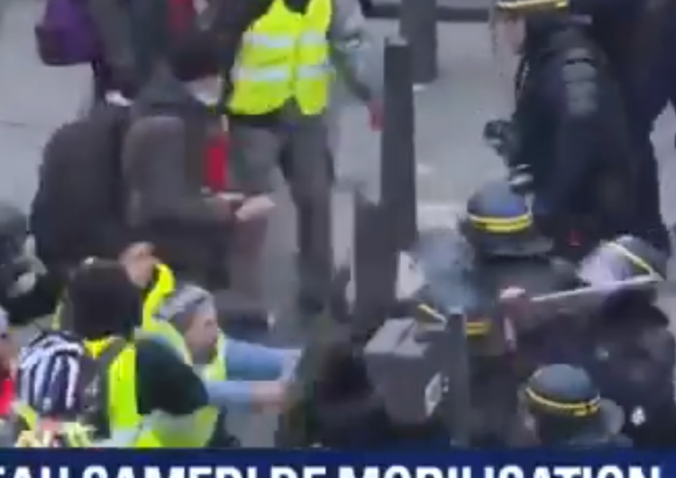  [Wideo] Niespokojnie na ulicach Brukseli i Paryża