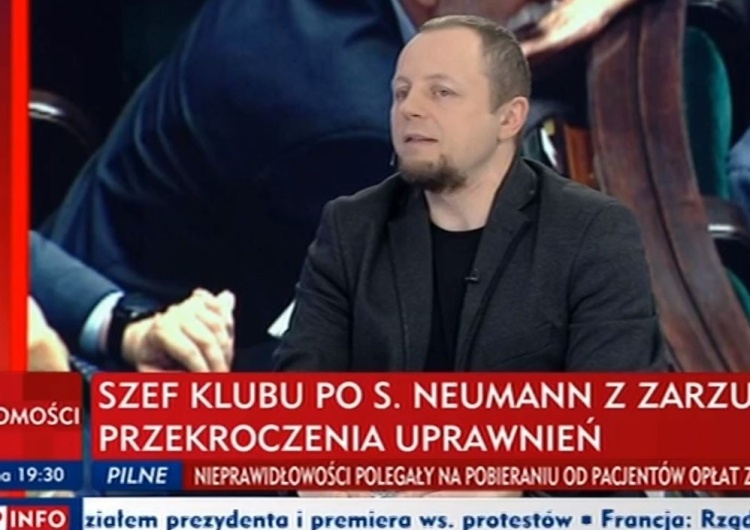  Cezary Krysztopa w TVP Info o sprawie #Neumann: Wyborcy chcą zobaczyć efekt polityki czystych rąk