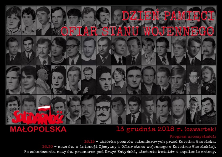  Dzień Pamięci Ofiar stanu wojennego w Krakowie