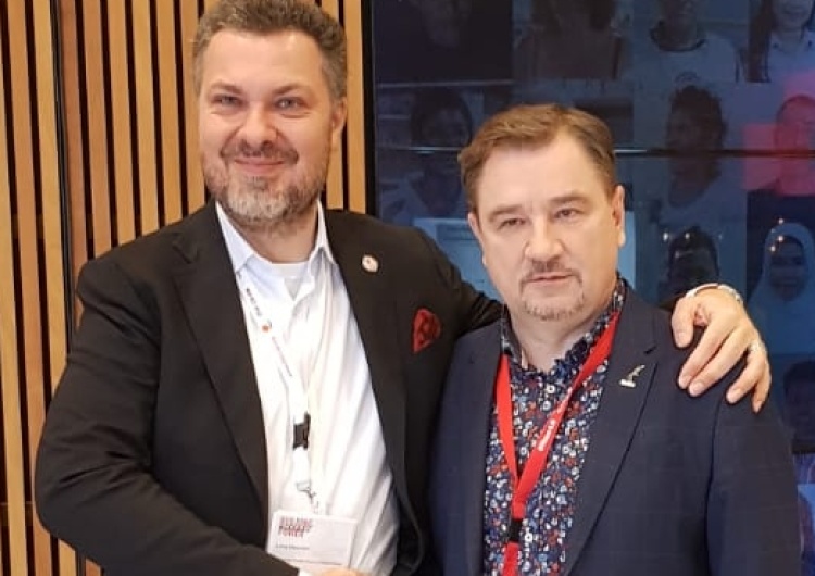 Spotkanie Przewodniczącego NSZZ "S" Piotra Dudy z Lucą Visentinim i Mykhailo Volyncem