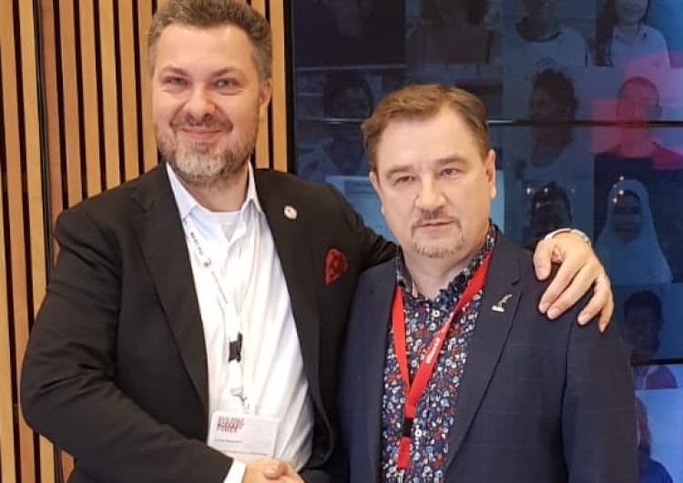 Spotkanie Przewodniczącego NSZZ "S" Piotra Dudy z Lucą Visentinim i Mykhailo Volyncem