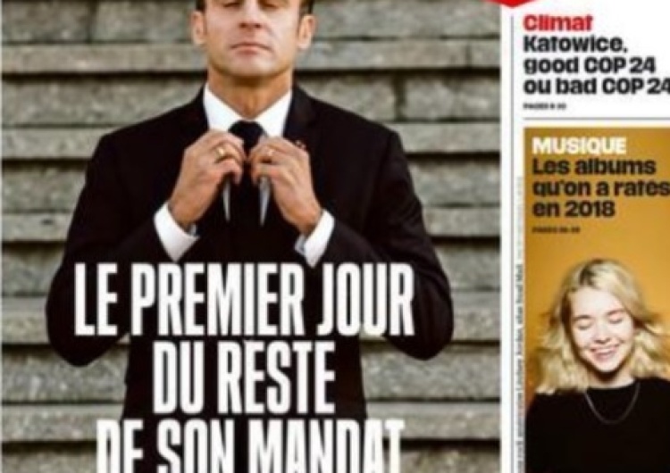  Okładka Libération - "Pierwszy dzień reszty jego [Macrona] kadencji"