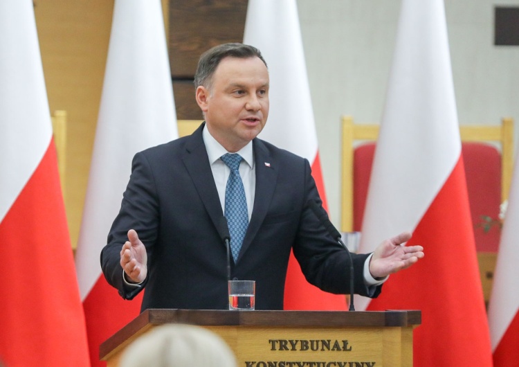 Jakub Szymczuk Andrzej Duda: "Wartości i zasady kluczowe w pracy sędziów TK"