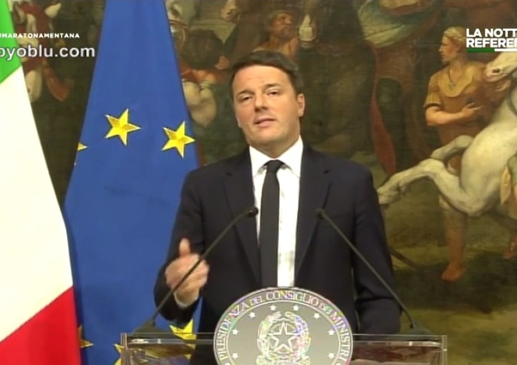 Włoski premier Renzi przyznał się do porażki w referendum. Rząd do dymisji
