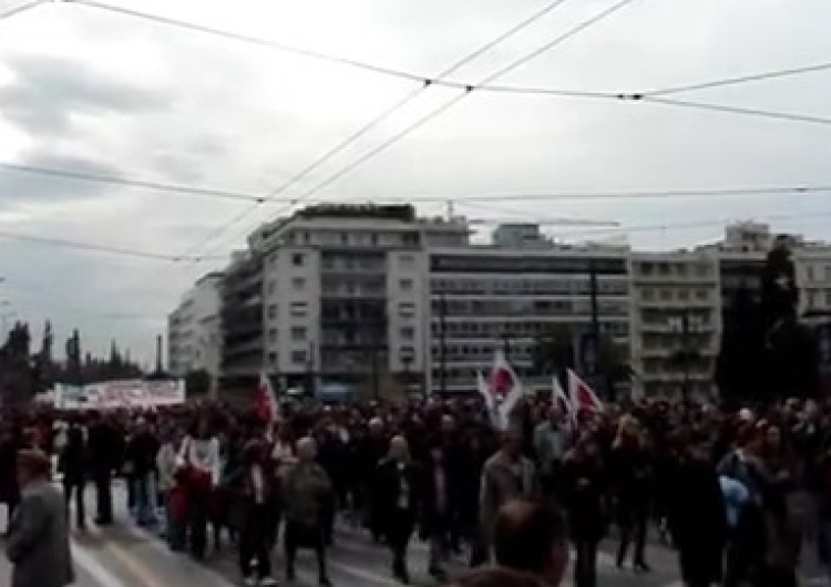  Strajk generalny w Grecji. Związki demonstrują przeciwko reformom i oszczędnościom