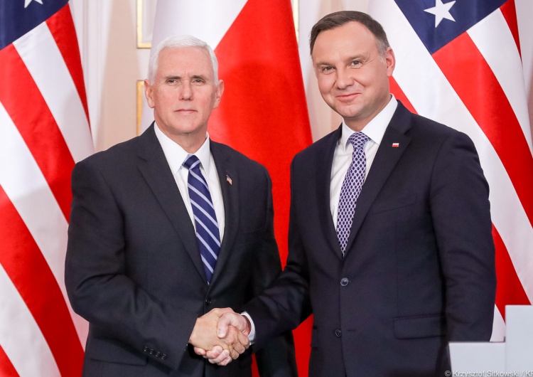  [video] Rozmowy Prezydenta RP i Wiceprezydenta USA w Belwederze