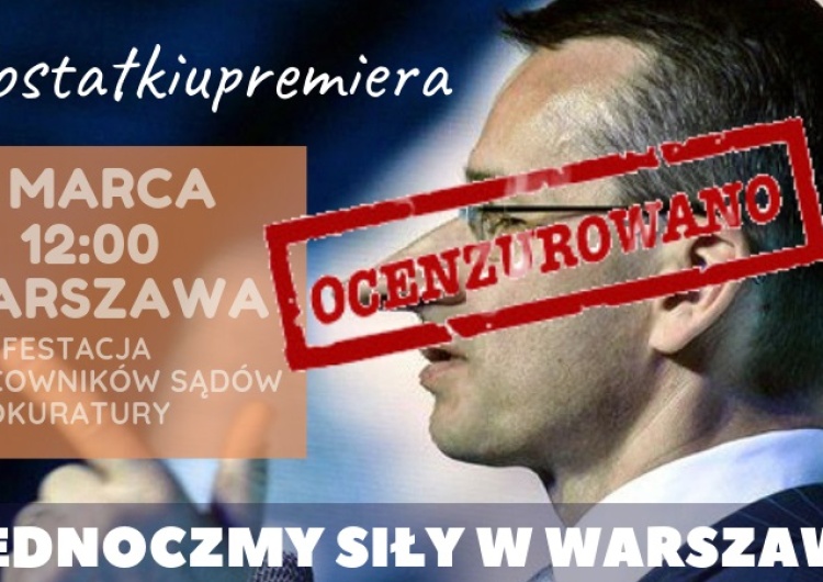 5. marca - pracownicy sądów i prokuratury na „Ostatkach u Premiera”