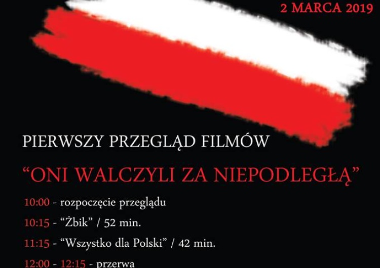  Przegląd film"Oni walczyli o niepodległą" - Elbląg 2 marca