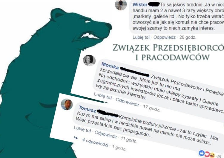  "Kompletne bzdury", "Przestańcie siać propagandę". ZPP w ogniu krytyki za atak na #WolneNiedziele